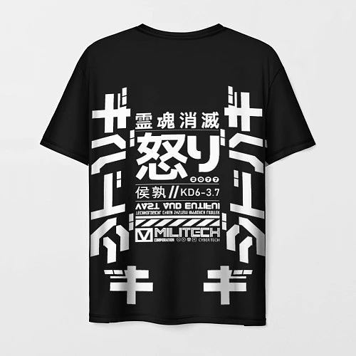 Мужская футболка Cyperpunk 2077 Japan tech / 3D-принт – фото 2