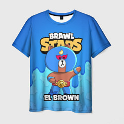 Футболка мужская BRAWL STARS EL BROWN, цвет: 3D-принт