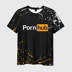 Футболка мужская PORNHUB, цвет: 3D-принт