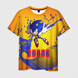 Футболка мужская Sonic - Соник, цвет: 3D-принт