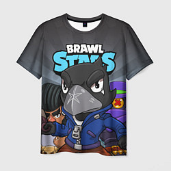 Футболка мужская BRAWL STARS CROW, цвет: 3D-принт