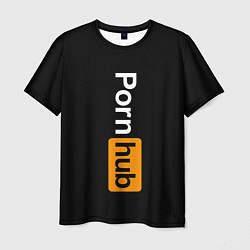 Футболка мужская PORNHUB, цвет: 3D-принт