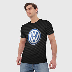 Футболка мужская Volkswagen Logo, цвет: 3D-принт — фото 2