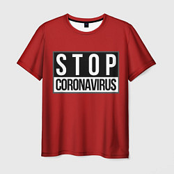 Футболка мужская Stop Coronavirus, цвет: 3D-принт