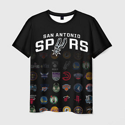 Футболка мужская San Antonio Spurs 2, цвет: 3D-принт