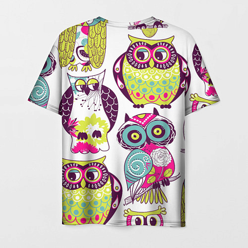 Мужская футболка Мудрые совы / 3D-принт – фото 2