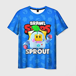 Футболка мужская BRAWL STARS SPROUT, цвет: 3D-принт