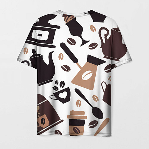 Мужская футболка Coffee / 3D-принт – фото 2
