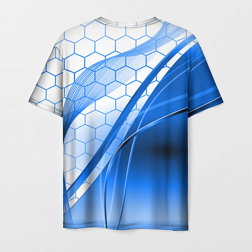 Мужская футболка ABSTRACT BLUE / 3D-принт – фото 2