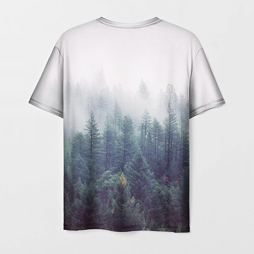 Мужская футболка Сибирский лес / 3D-принт – фото 2