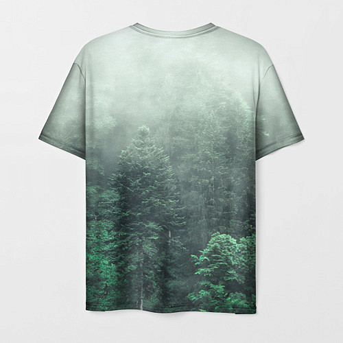 Мужская футболка Туманный лес / 3D-принт – фото 2