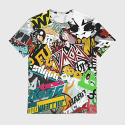 Футболка мужская Стикеры, цвет: 3D-принт