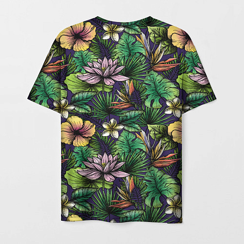 Мужская футболка Летние цветы / 3D-принт – фото 2