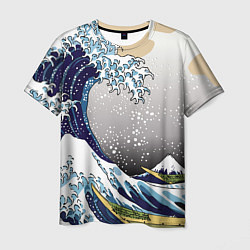 Мужская футболка The great wave off kanagawa