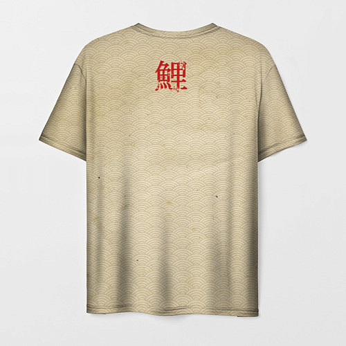Мужская футболка Золотая рыба кои / 3D-принт – фото 2