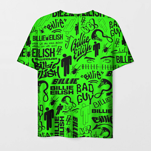Мужская футболка BILLIE EILISH БИЛЛИ АЙЛИШ / 3D-принт – фото 2
