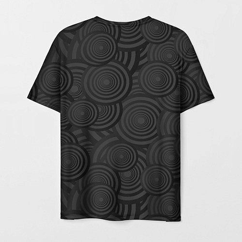 Мужская футболка Круги черный узор геометрия / 3D-принт – фото 2