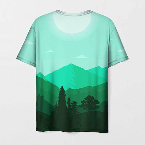 Мужская футболка Горы пейзаж дикая природа / 3D-принт – фото 2