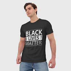 Футболка мужская Black lives matter Z, цвет: 3D-принт — фото 2