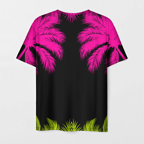 Мужская футболка Пальмы / 3D-принт – фото 2