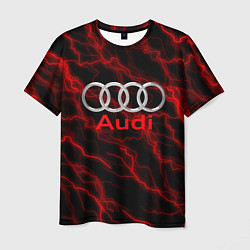 Футболка мужская AUDI, цвет: 3D-принт