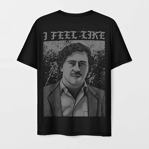 Мужская футболка I feel Like Escobar / 3D-принт – фото 2
