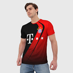 Футболка мужская FC Bayern Munchen Форма, цвет: 3D-принт — фото 2