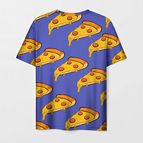Мужская футболка Кусочки пиццы / 3D-принт – фото 2