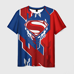 Футболка мужская Знак Супермен цвета 3D-принт — фото 1