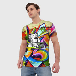 Футболка мужская GTA:5, цвет: 3D-принт — фото 2