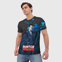 Футболка мужская Леорио Hunter x Hunter, цвет: 3D-принт — фото 2