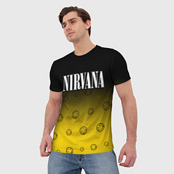 Футболка мужская NIRVANA НИРВАНА, цвет: 3D-принт — фото 2