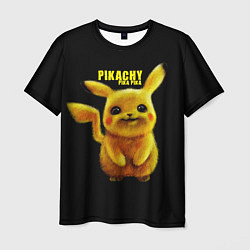 Футболка мужская Pikachu Pika Pika, цвет: 3D-принт