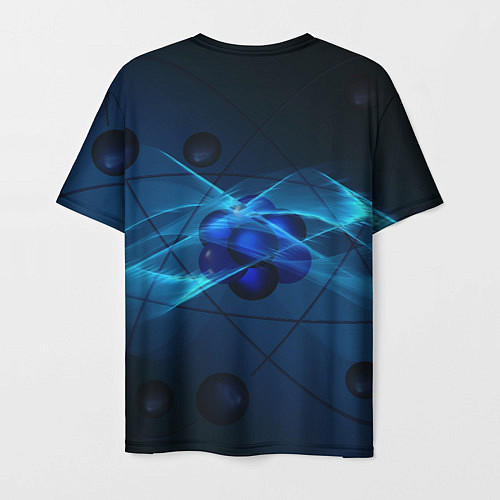 Мужская футболка Атом / 3D-принт – фото 2