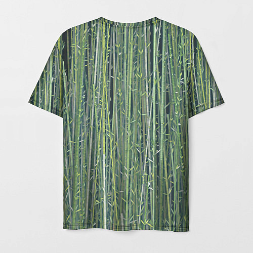 Мужская футболка Зеленый бамбук / 3D-принт – фото 2