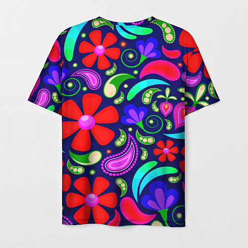 Мужская футболка Flower$$$ / 3D-принт – фото 2