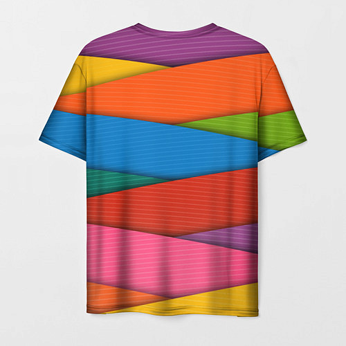 Мужская футболка COLORS GEOMETRY / 3D-принт – фото 2