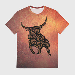 Мужская футболка Символ года 2021 Бык