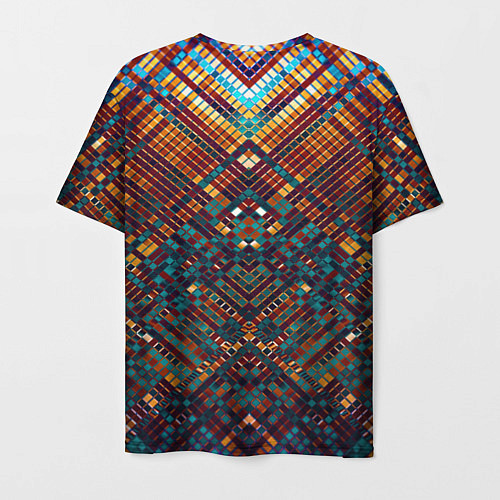 Мужская футболка Абстрактная мозаика / 3D-принт – фото 2