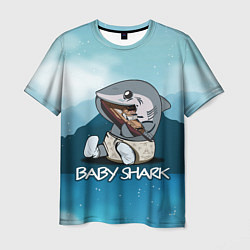 Футболка мужская Baby Shark, цвет: 3D-принт