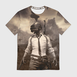 Футболка мужская PUBG, цвет: 3D-принт