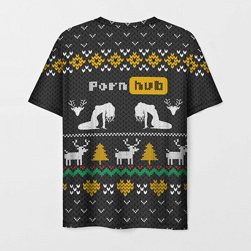 Мужская футболка Pornhub свитер с оленями / 3D-принт – фото 2