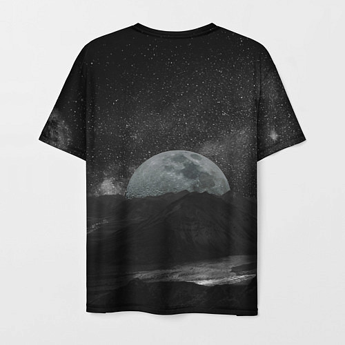 Мужская футболка Луна / 3D-принт – фото 2