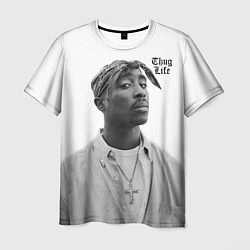 Футболка мужская 2pac Thug Life, цвет: 3D-принт