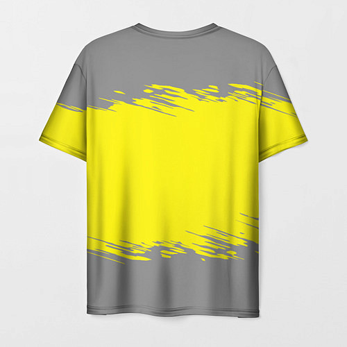 Мужская футболка Grey and Illuminating Yellow / 3D-принт – фото 2