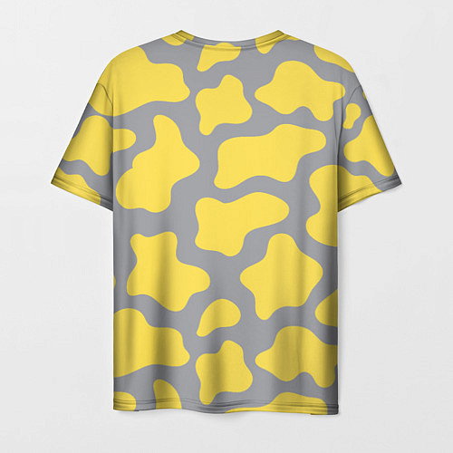Мужская футболка Желто-серая корова / 3D-принт – фото 2