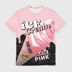 Футболка мужская BLACKPINK ICE CREAM, цвет: 3D-принт