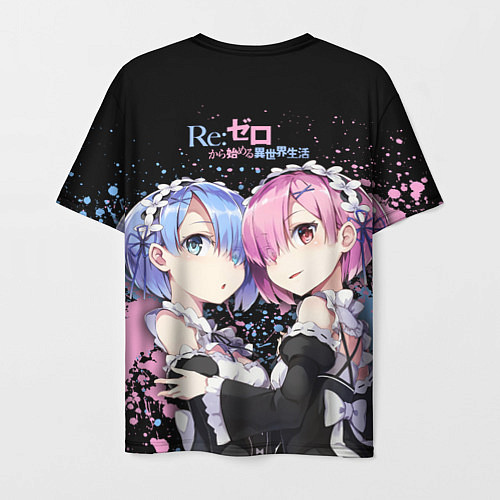 Мужская футболка Re:Zero, Рам и Рем / 3D-принт – фото 2