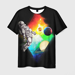 Футболка мужская Космонавт, цвет: 3D-принт