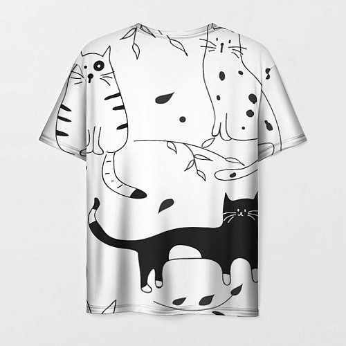 Мужская футболка Кис-Кис / 3D-принт – фото 2
